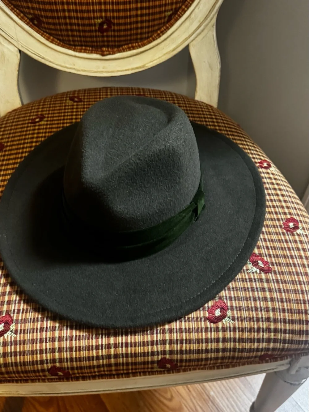 Goorin Bros Dark Green Wool Rancher Hat with Velvet Band